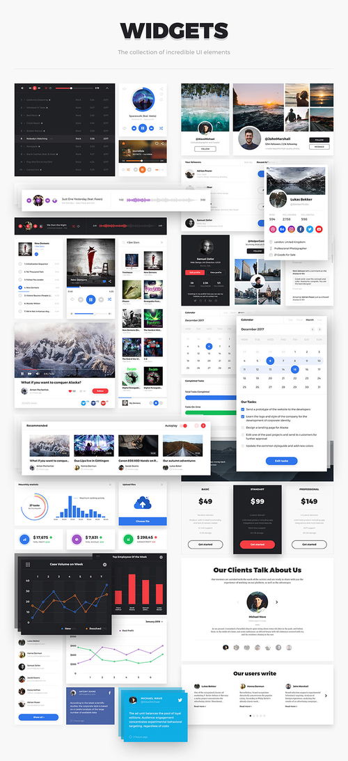 美觀實用的網頁設計UI套件素材 提升游戲產品互聯網經營體驗